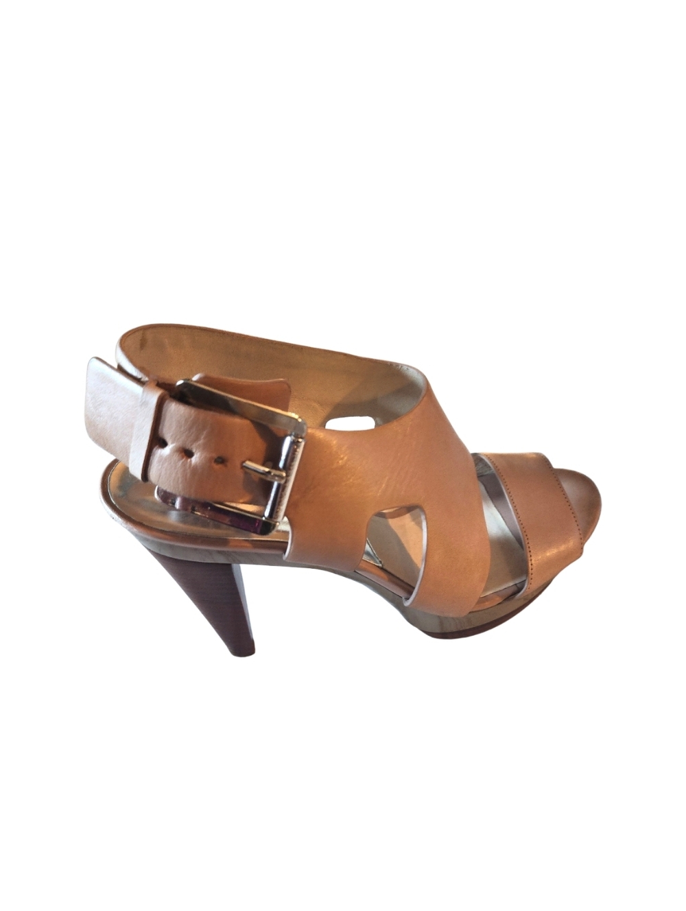 Michael Kors Carla Platform Leather Sandal, Size 8M - Picture 5 of 6